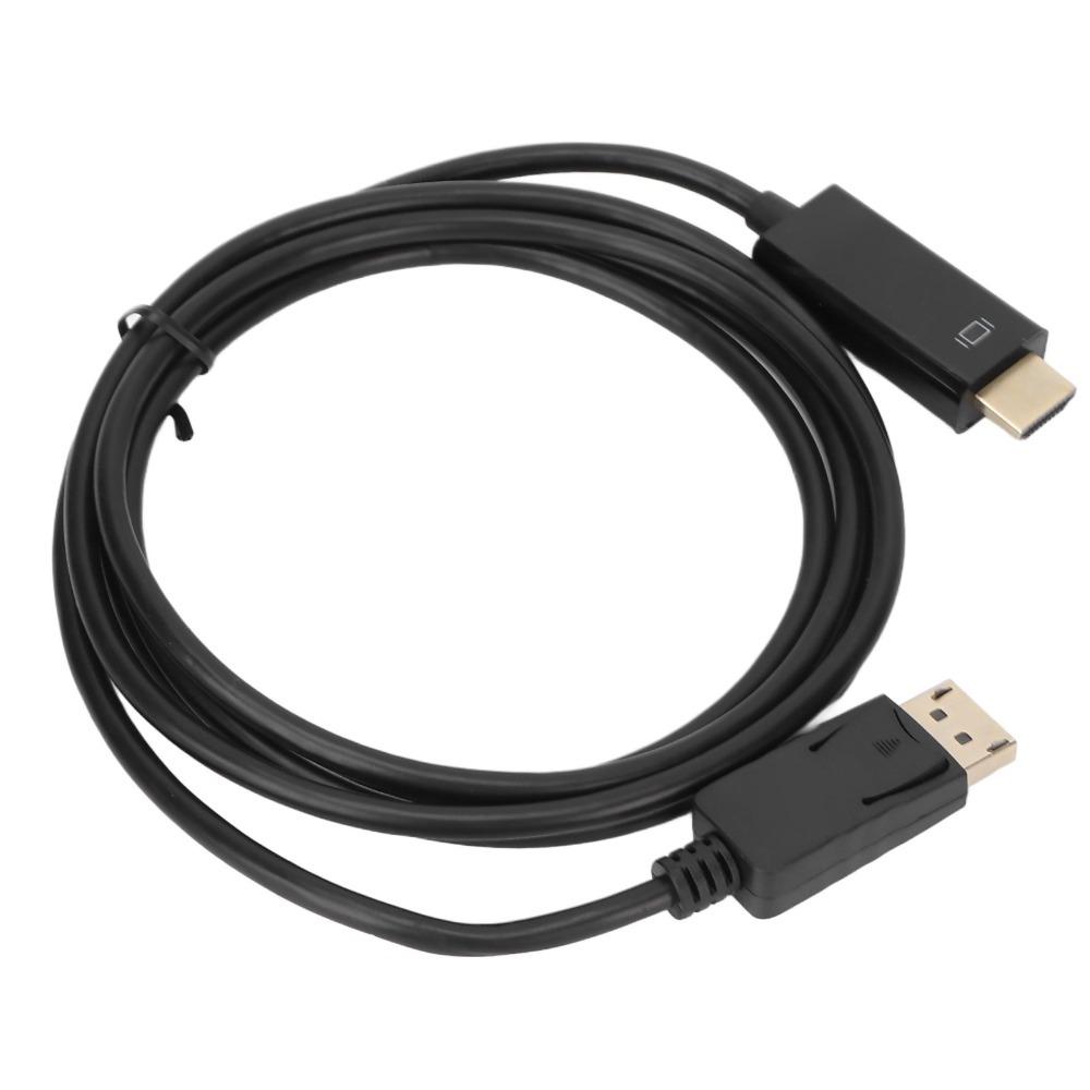 1.8m/5.9ft DisplayPort To HD Multimedia Interface Adapter 4K30HZ/1080P DP To HD Cable Monitor Use