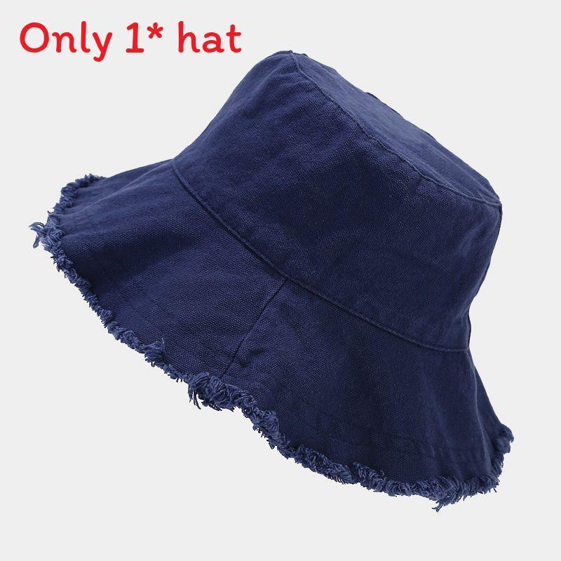 Baumwoll Fischerhut Für Männer Und Frauen Sommer Sonnenschutz Breiter Rand Lässiges Outdoor-Accessoire
