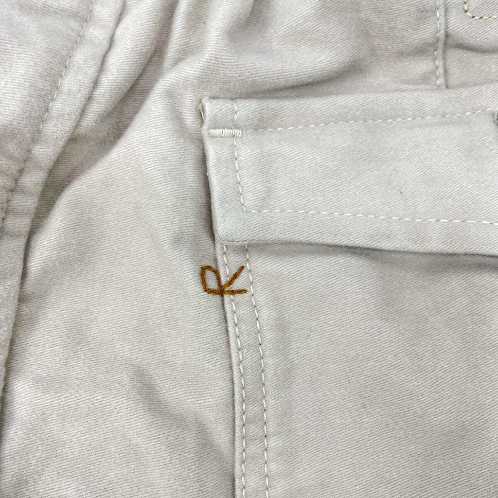 45R 71140194 White moleskin work skirt skirt 2 whiteUsed