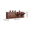 Piano Coat Rack Decorative  Hook Natural Wood Entryway Wall Art Hanger for Bags Hats Umbrellas Clothes Organizer Home Decor