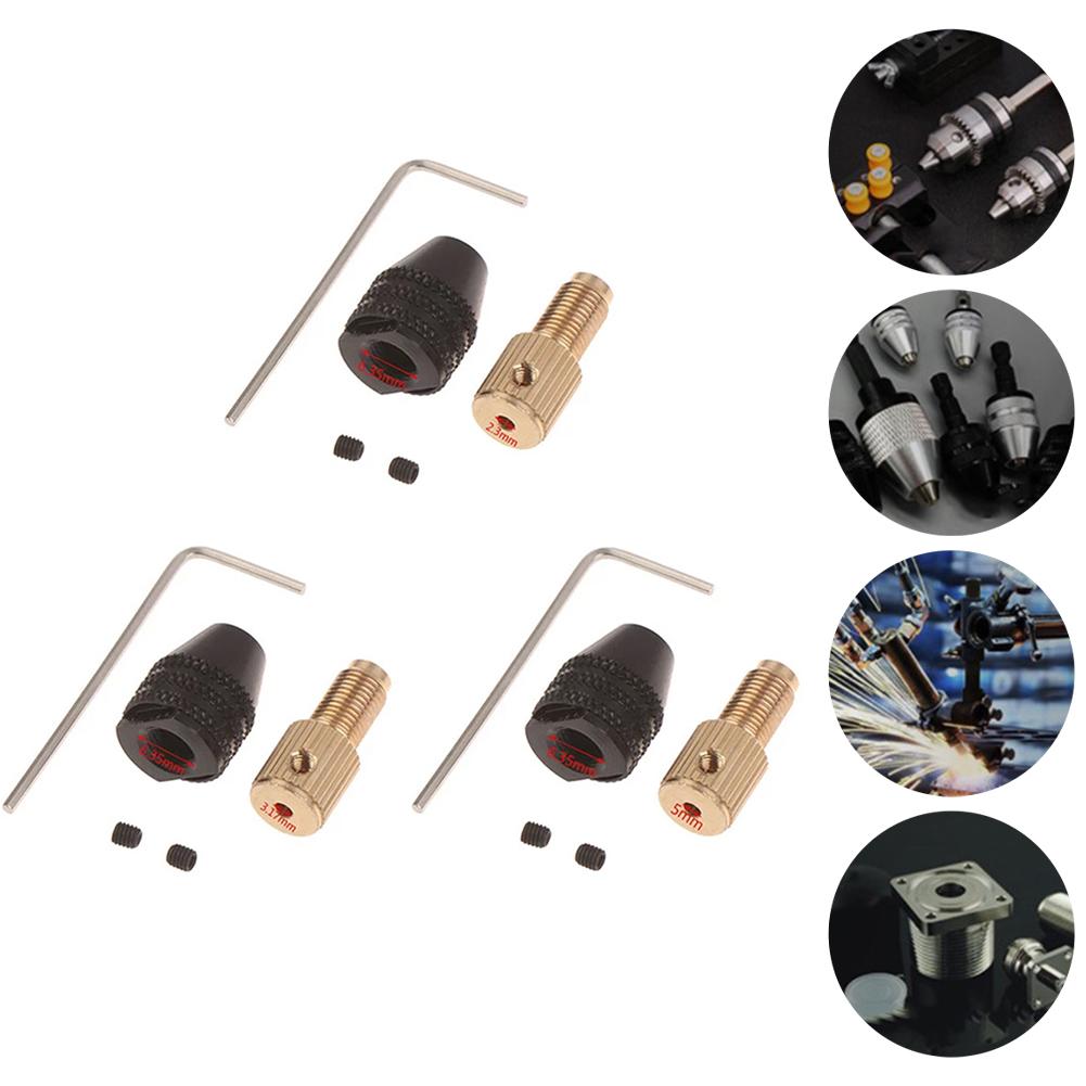 Electric Motor Shaft Mini Drill Chuck Fixture Hex Handle Screwdriver Quick Change Tool 2 3mm/3 17mm/5mm Connecting Hole Options