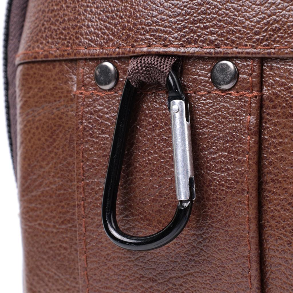 Herrentasche mit zwei Fächern aus echtem Leder VINTAGE Bag 22738 Braun