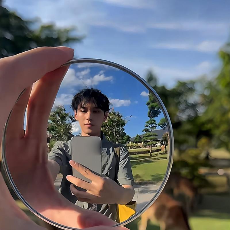Miroir Selfie Manuel Portable de Voyage Miroir de Réflexion pour Voyage en Solo Miroirs Convexes pour Accessoire de Photographie Accessoires de Voyage
