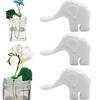 3/6 Stück Pflanzenstammhalter, Elefant, Pflanzenanzucht-Kumpel, Pflanzenstecklingshalter, Pflanzenstütze, Elefanten-Kumpel für Kräuter, Blumen, Stiele, Knospen, Triebe