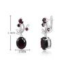 New & Eye Catching Natural Garnet Gemstone Ring Earrings Pendant Necklace set women Elegant jewelry Engagement anniversary gift