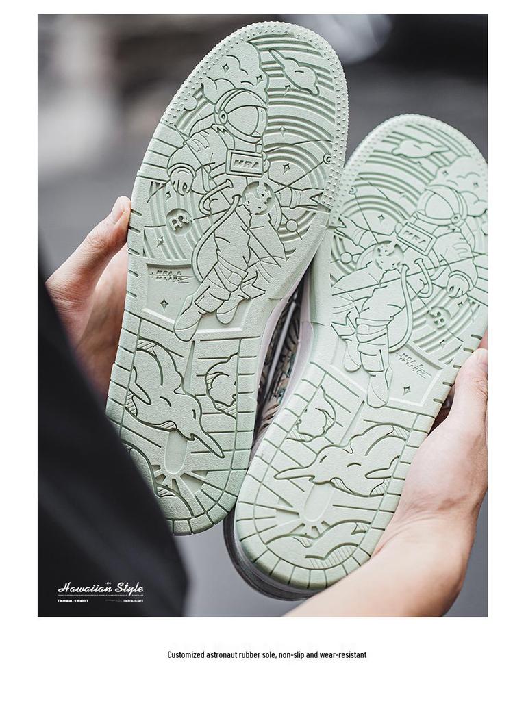 MRA Men's 2025 Tropical Rainforest Canvas Shoes – Niche Design, Autumn Sports Casual Trend.