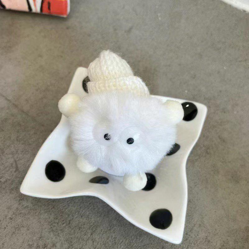 3D Cartoon Star Silicone Magnetic Phone Holder: Cute, Retractable, Airbag Design with Black Leather Finish