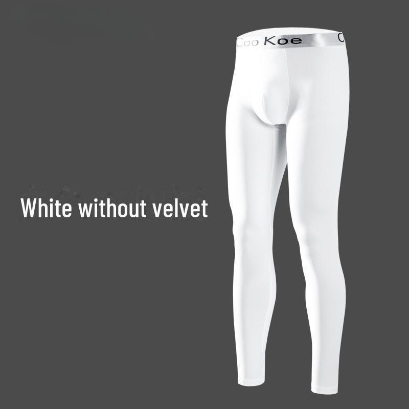 

Мужские термобрюки облегающего кроя из немецкого бархата с флисовой подкладкой — большие размеры для осени/зимы. M слоновая кость