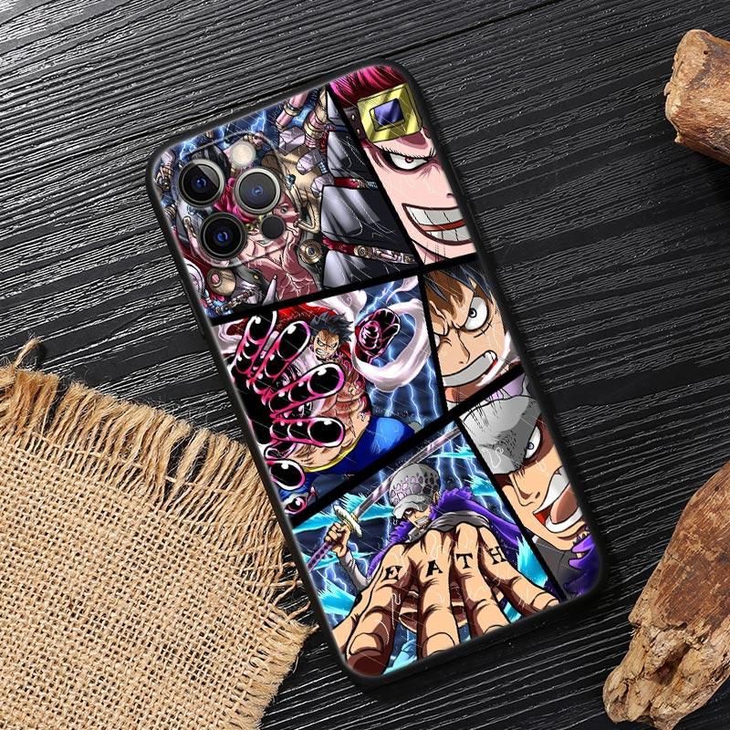 One P-Piece Kid Law Luffy Anime Funda For Iphone 17 Case For iPhone 16 15 11 12 13 Mini 17 Pro Max Plus 17E 16E Air Soft Cover