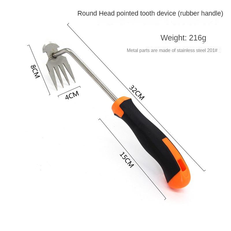 Portable Gardening Weeding Tool Hook Grass Pull Grass Artifact Durable And Sturdy Stainless Steel Shovel Innovative Outdoor Tool
