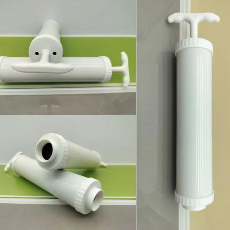 Universal Vacuum Compression Storage Bag with Manual Air Pump Large белый