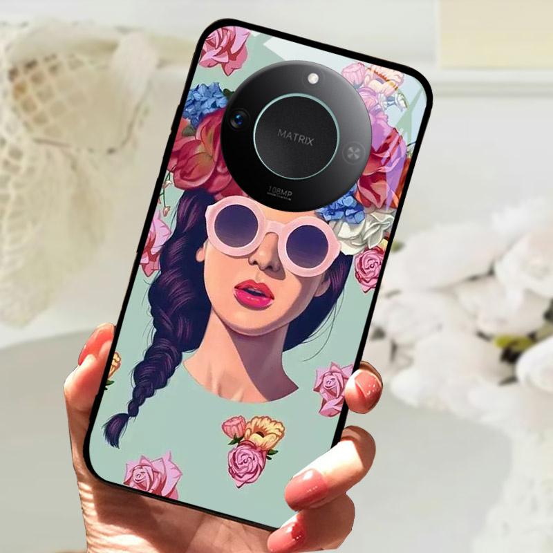 For Honor X9C Smart Case Cover Fashion Luxury Cool Animals Painted Fundas For Honor X9C Smart Tempered Glass Phone Back Shell