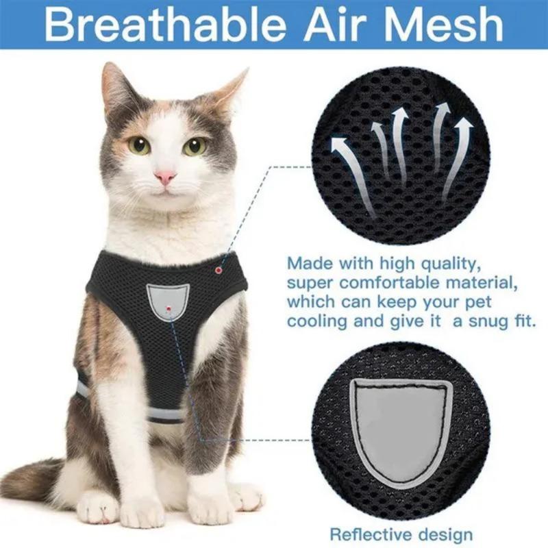 1Pc Pet Dog Summer Chest Strap Reflective Cat and Dog Towing Rope Small Dog Tank Top Pet Towing Rope