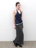 ATELIER NAIN Halter Contrast Layerd 2 Pieces T (T-7207)