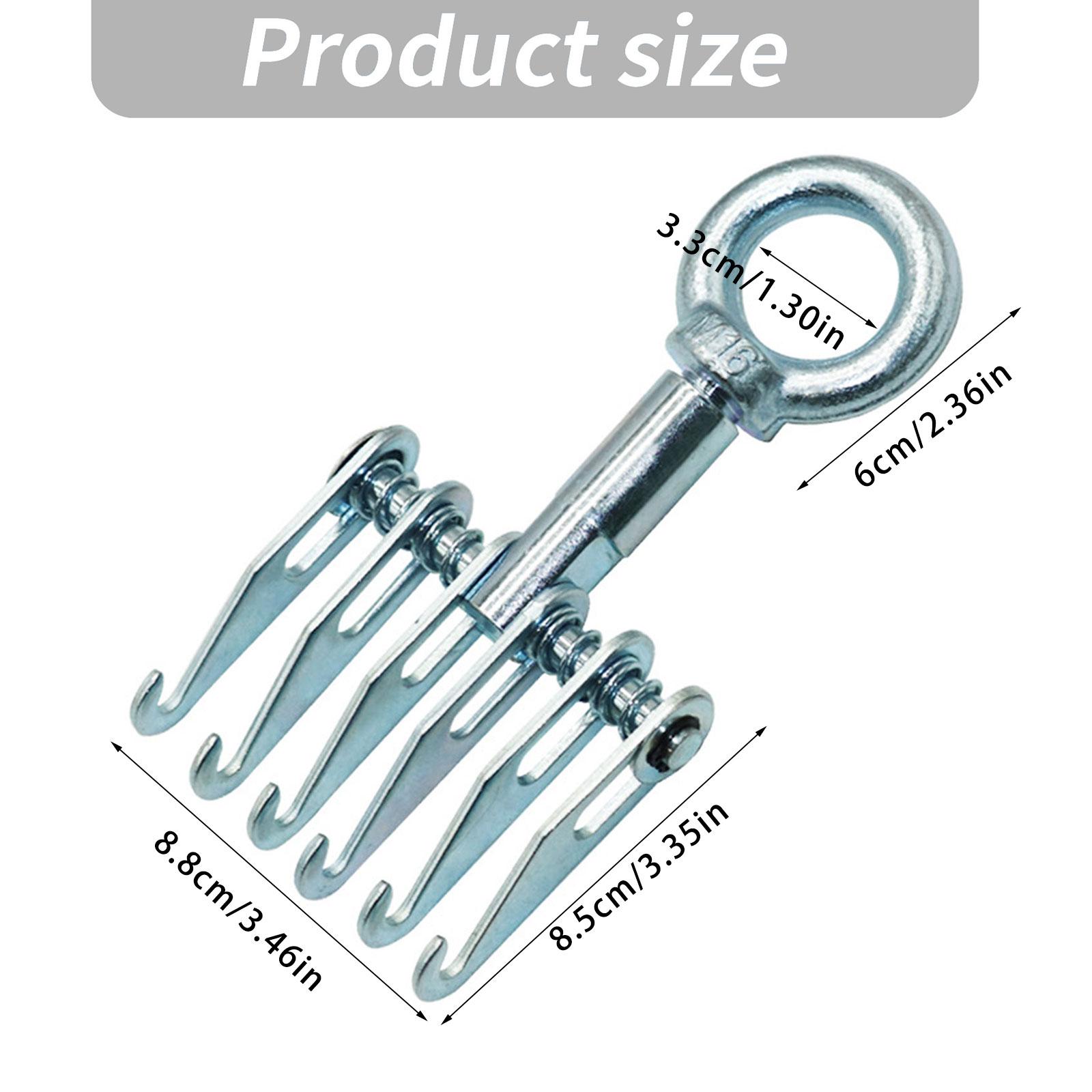 

Heavy Duty Puller Tool with Lifting Rings Auto Body Dent Puller Claws Hook 6 Finger Claws Hook for Sheet Metal Dent Removal 1