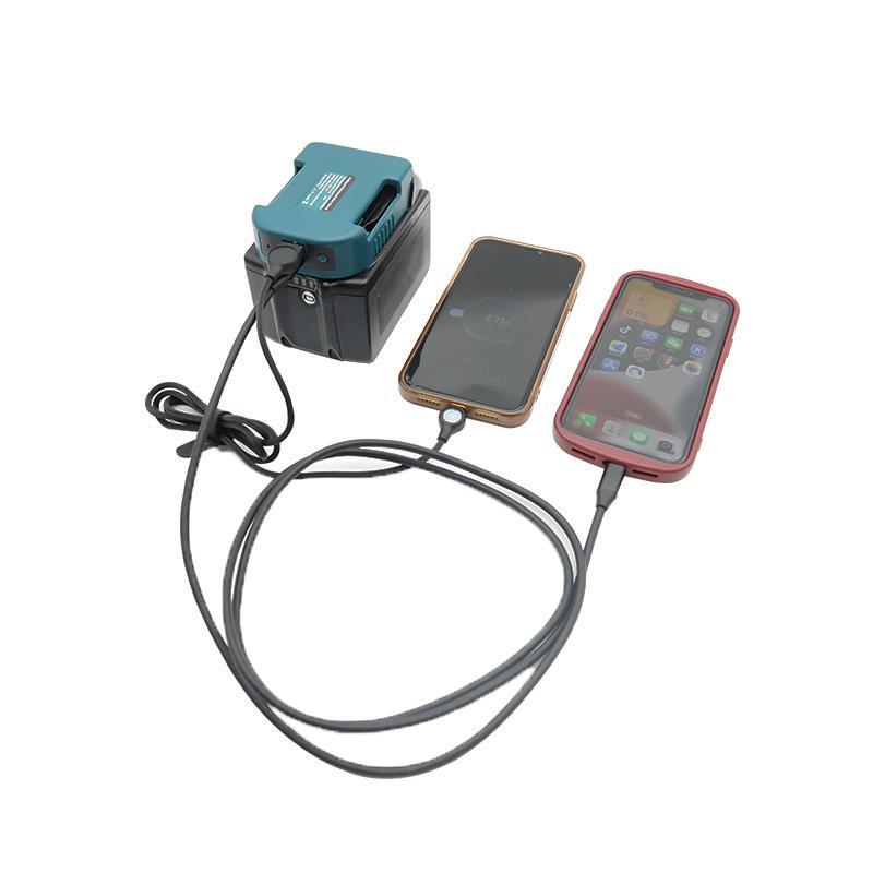 Li-ion Battery Parts Adapter For DEWALT 20V DCB200 For Makita 18V BL1830 Lithium Batteries Case Type C USB Power Bank Charger