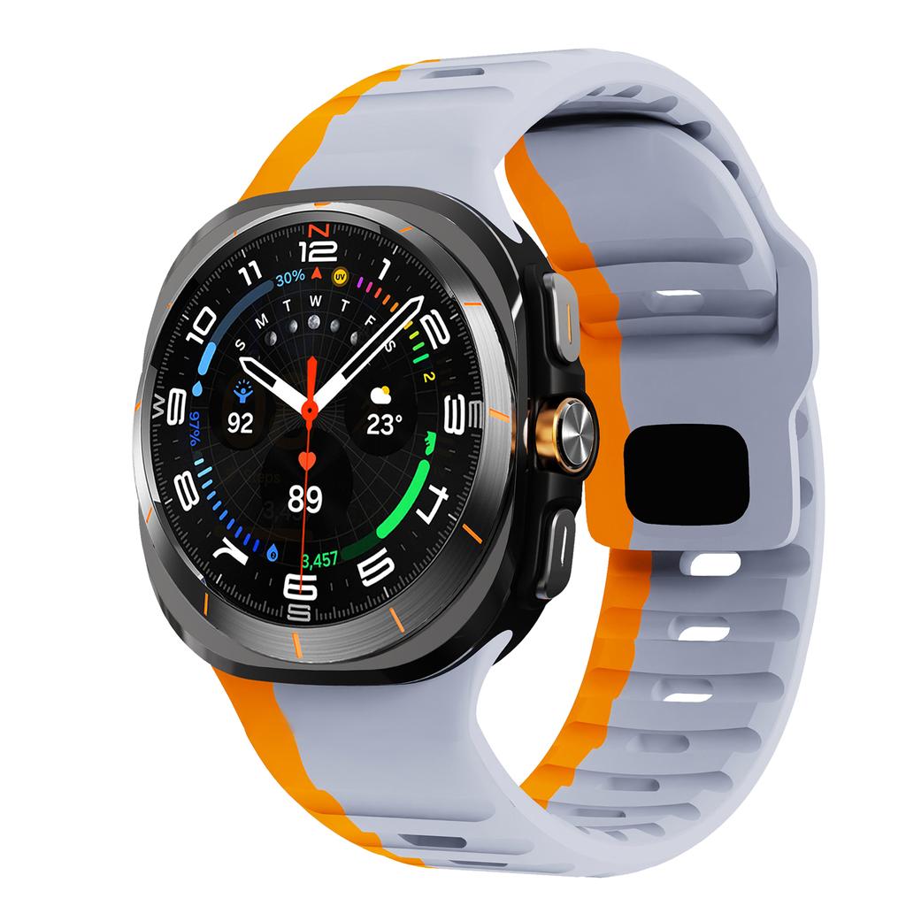 For Samsung Galaxy Watch 7 Ultra Strap 47mm Accessories correa Sport Silicone Bracelet For Galaxy Watch 8 ultra 2026 band 47 mm