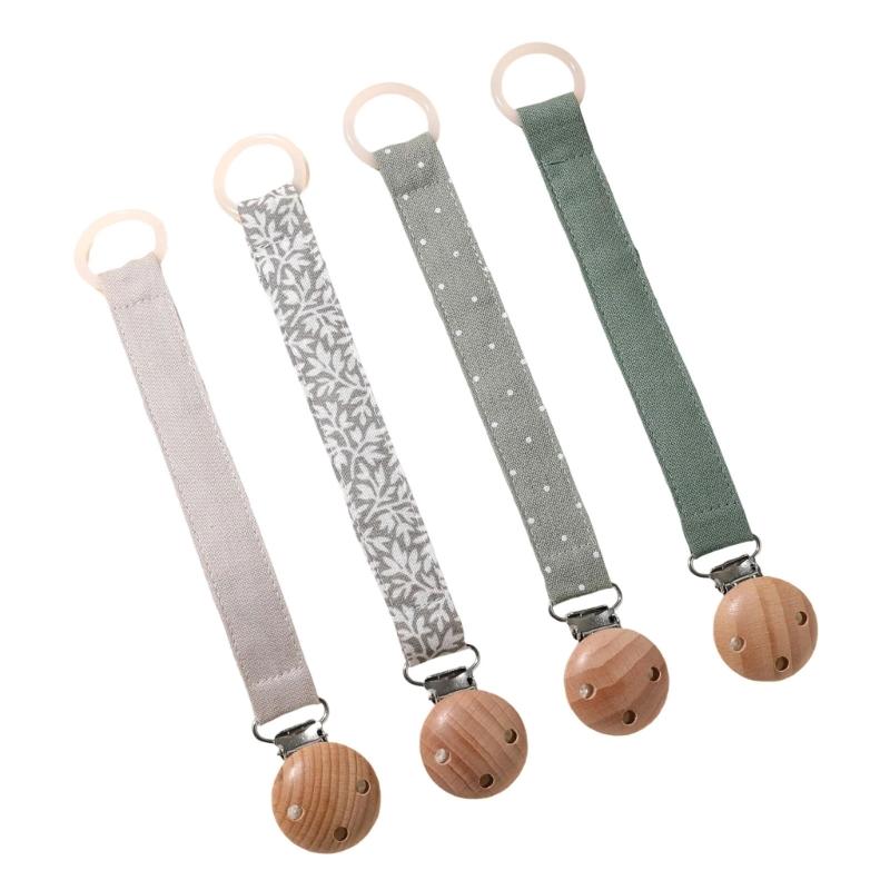 4Pcs Pacifier Clip Chain for Baby Infants Soothing Toy Lanyard Strap Dummy Holder Rope Prevent Loss and Contamination