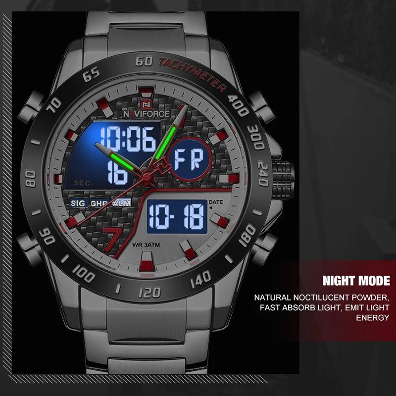 9171 Mens Quartz Analog Wristwatch Male Luminous Waterproof Clock Men Digital Watch Relogio LED Sports Watches for Men