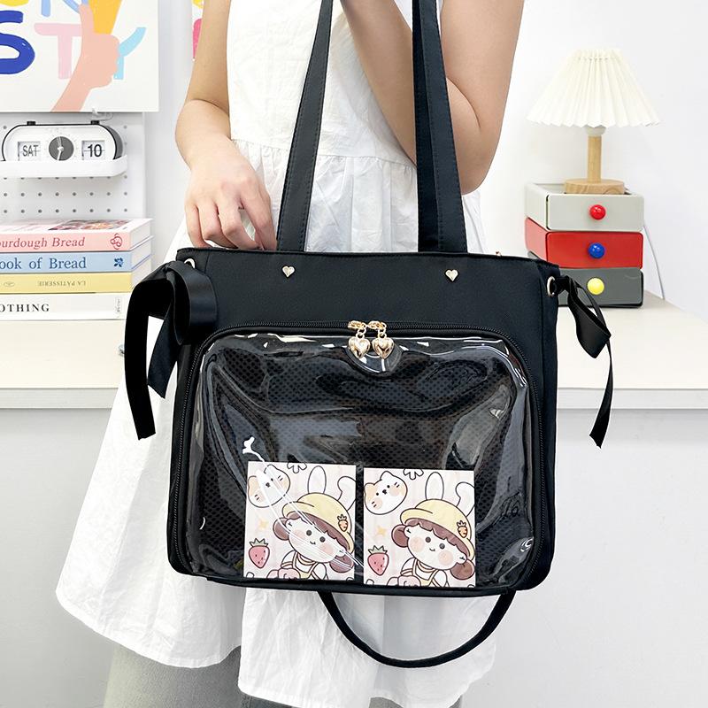 New Japanese Harajuku Ribbon Ita Bag Large Capacity Tote Bag Anime Y2K Pain Bag Ulzzang One Shoulder Crossbady Bag Itabag