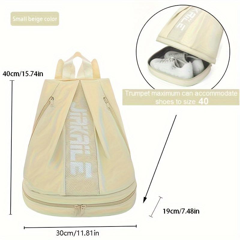 Vielseitiger & Leichter Reiserucksack, Verstellbare Riemen für Fitnessstudio, Fitness, Tanz, Strand - Bietet Platz für Schuhe