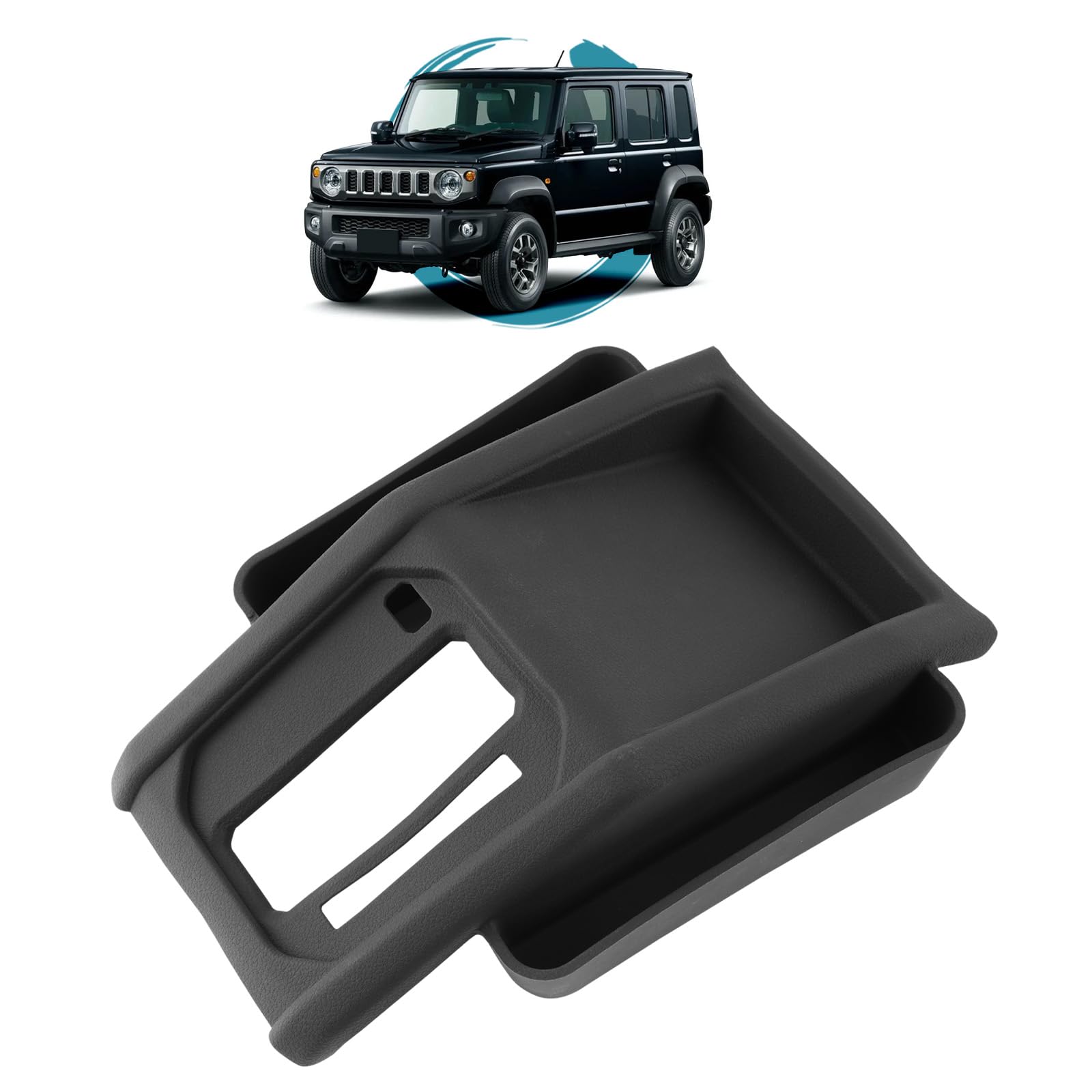 

ruiya Подстаканник-лоток на панель переключения передач для нового Suzuki Jimny Nomad 2025 года (Автоматическая коробка передач) Этот боковой лоток-подстаканник на центральной консоли для Jimny Nomad является частью центральной консоли
