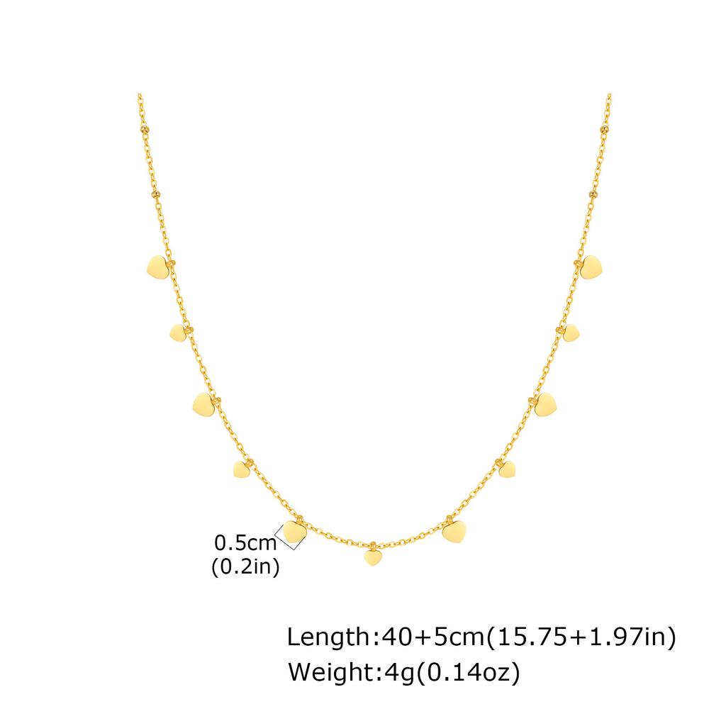 Wind Delicate Clavicle Chain Sweet Butterfly Jewelry, Stainless Steel Heart Bracelet Women Nc-2536