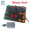 DC 5V Binary Clock Electronic Clock Kit Creative Electronic Welding DIY Parts Alarm Clock Soldering Practice Kit