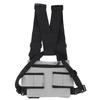 Zaino da petto regolabile multi tasca imbracatura funzionale gilet frontale rig borsa per esterni Grigio
