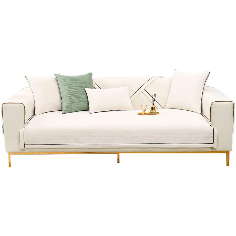 Prosop de canapea modern de culoare solidă Huse de canapea din chenille de iarnă pentru sufragerie Perne de canapea moi anti-alunecare Prosop de canapea de colț de acasă