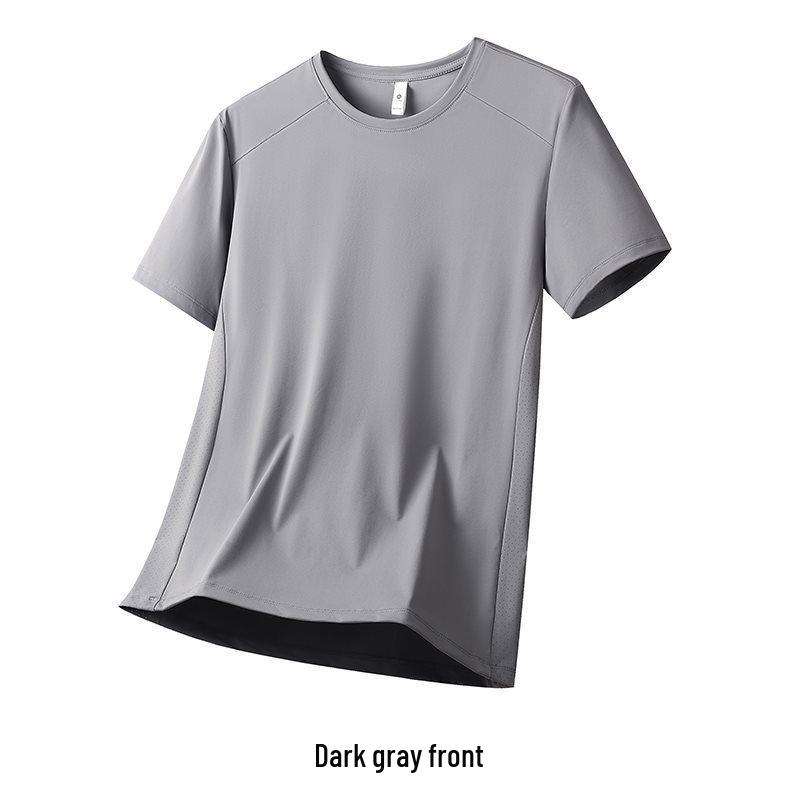 

Men s 2026 Lightweight Breathable Loose Fit Running T-Shirt - High Quality, Plus Size, Short Sleeve Summer Style 2XL світло-сірий колір