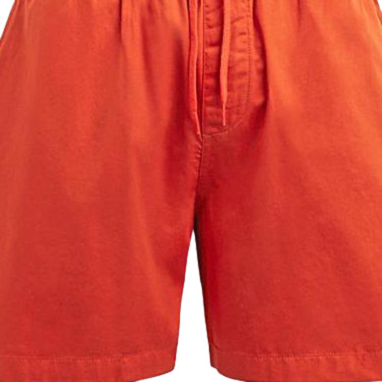 Coach SS23 Solid Color Drawstring Straight Leg Casual Shorts Men Shorts Orange CH781-B4D