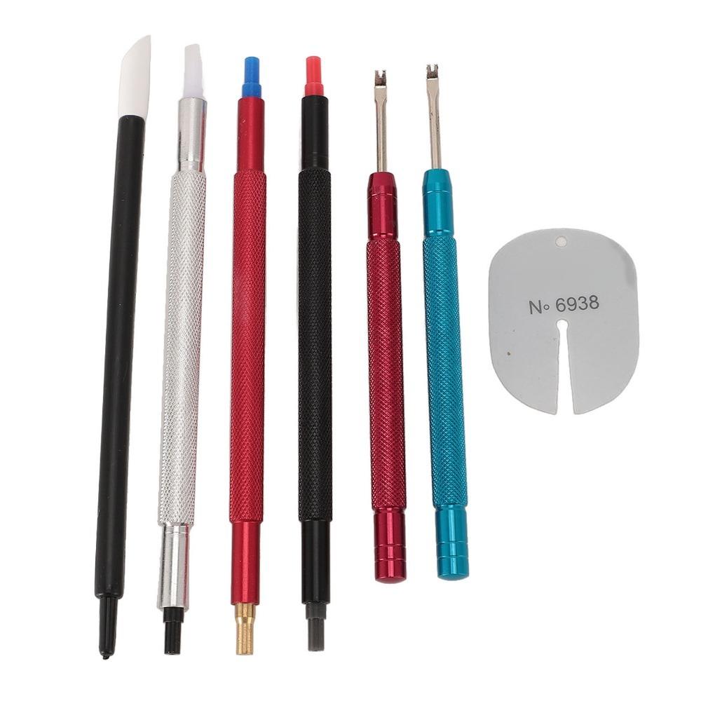 Alloy Steel Watch Hand Setting Tool Extraction Tools Pointer Adjustment Watch Hand Pusher Set Dial Cleaner Pen