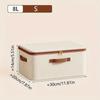 Large Household Storage Box Heavy-duty Hard Shell Cotton Linen Zipper Storage Organizer Box with Lid for Clothes Toys Blankets