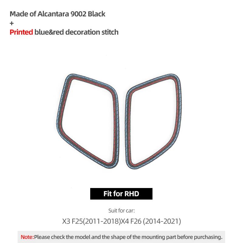 Betterhumz für BMW X3 F25 X4 F26 Auto Innenraum Armaturenbrett Instrumentenlüftungsauslass Verkleidung Aufkleber Aus Alcantara Zubehör