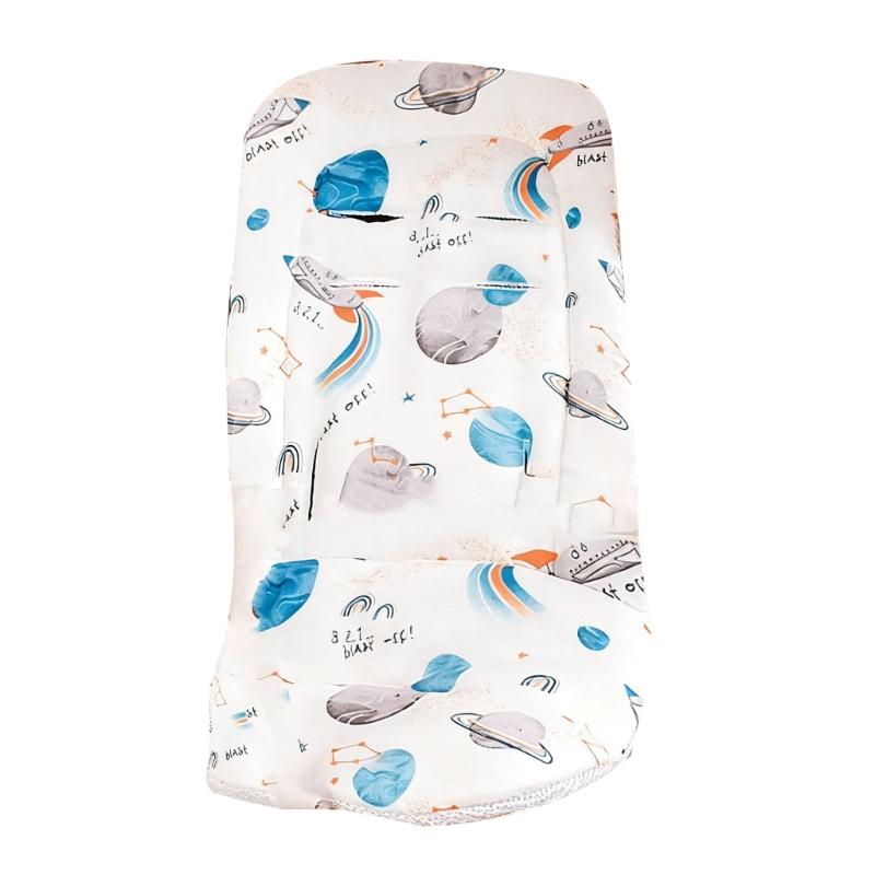 Strollers Seat Liner with Printed Pattern Pushchair Mattress Chair Pad Baby Carriers Cushion Seat Pad Infant Supply