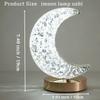 Crystal Touch Dimming Moon Night Light Girls Room Home Decor Aesthetics USB Bedroom Bedside LED Ambient Table 3d Moon Lamps