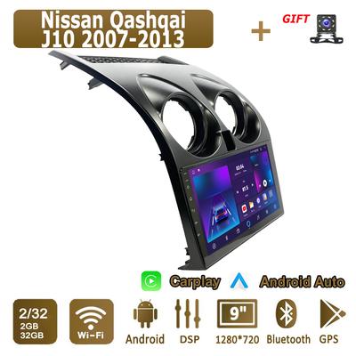 Android Carplay Car Radio For Nissan Qashqai J10 2007-2013 Multimedia Player Head Unit Stereo GPS Navigation BT WIFI 2+32GB