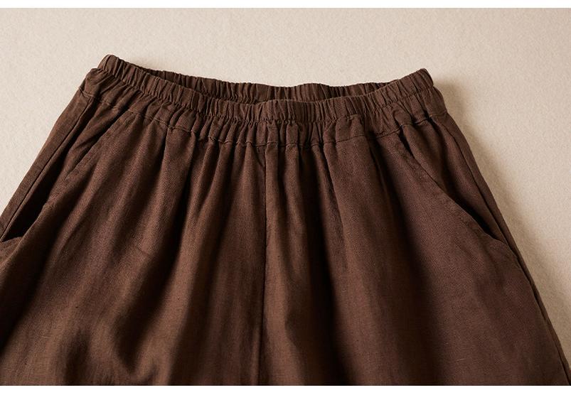 Women's Artistic Embroidery Cotton Linen Harem Pants - Slimming Casual Retro Style