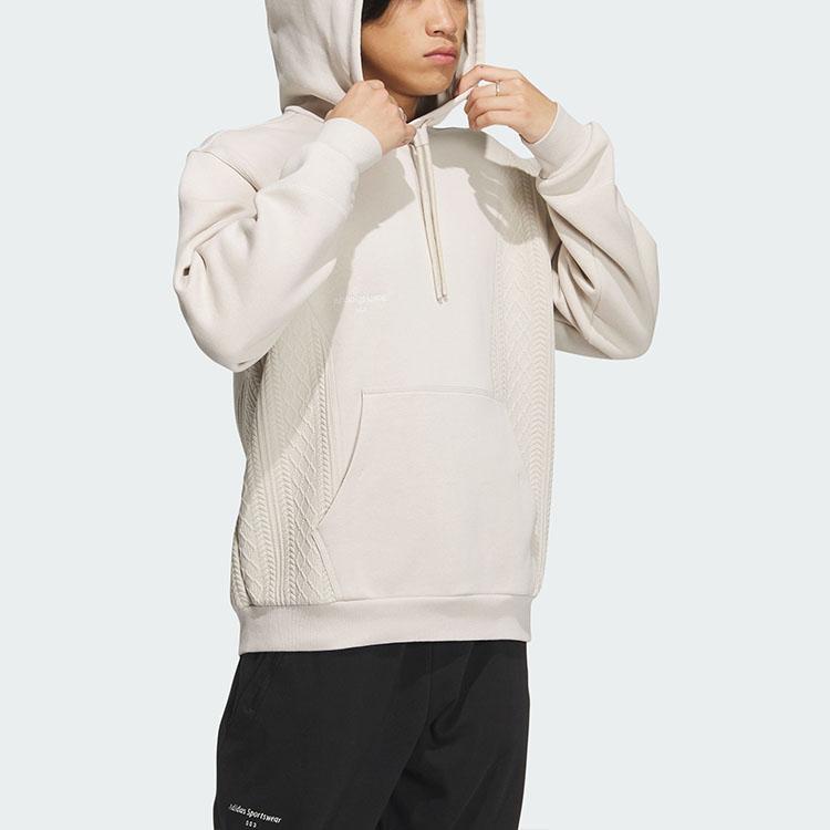 Adidas Lounge Hooded Sweatshirt Men Tops Han-Jade-White IQ1364