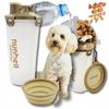 3-in-1 Travel Bottle for Dogs, Water and Food Container, Foldable Bowl