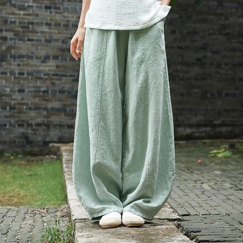 Women's Fashion Casual Solid Color Print Pants & Capris