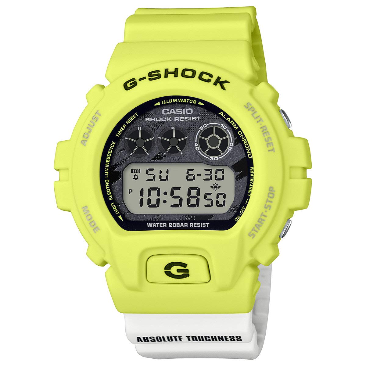 

Casio Lightning Yellow Series Yellow G-Shock DW-6900TGA-9JF Men s Watch,