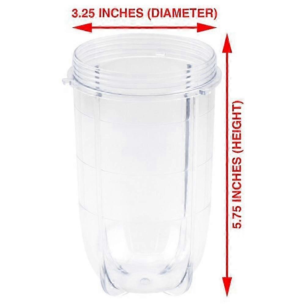 Replacement Cross Blade + 2Pcs 16Oz Cup Set for Magic Bullet
