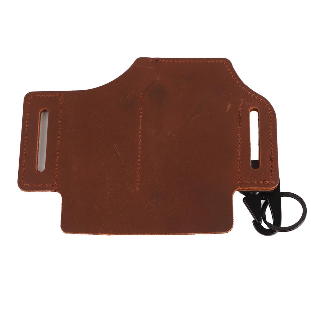 EDC Organizer Belt Loop Leather Multitool Holder for Pen Flashlight Tools and EDC Gear