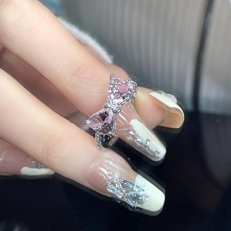 Ring Women'S Niche Design Sense Advanced Sense Accessories Fashion Personality Sweet Cool Wind Opening Cold Wind Index Finger Ring