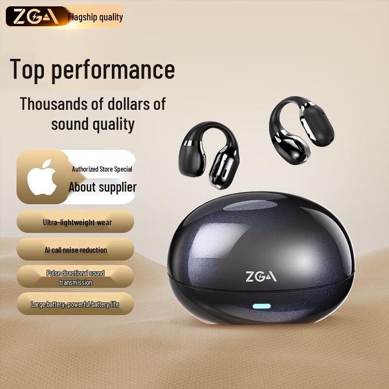 

ZGA BK01 Bone Conduction Wireless Ear Clip Headphones
