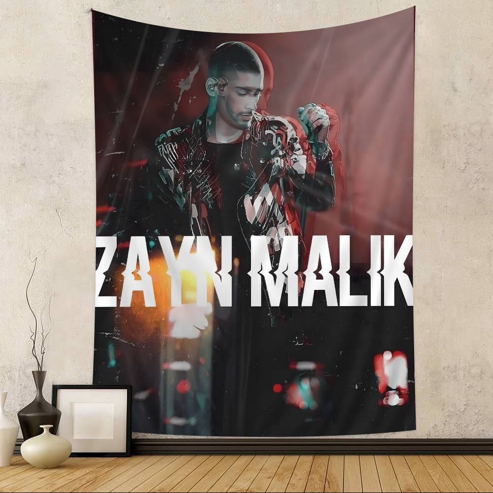 Singer ZZayn MMalik Movie Anime Tapestry Hippie Flower Wall Carpets Dorm Decor Cheap Hippie Wall Hanging