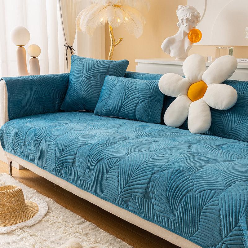Sofa Kissen Rutschfest Einfach Modern Wintertag Kurzplüsch Sitzkissen Verdickt Vier Jahreszeiten Leder Sofa Überwurf Handtuch