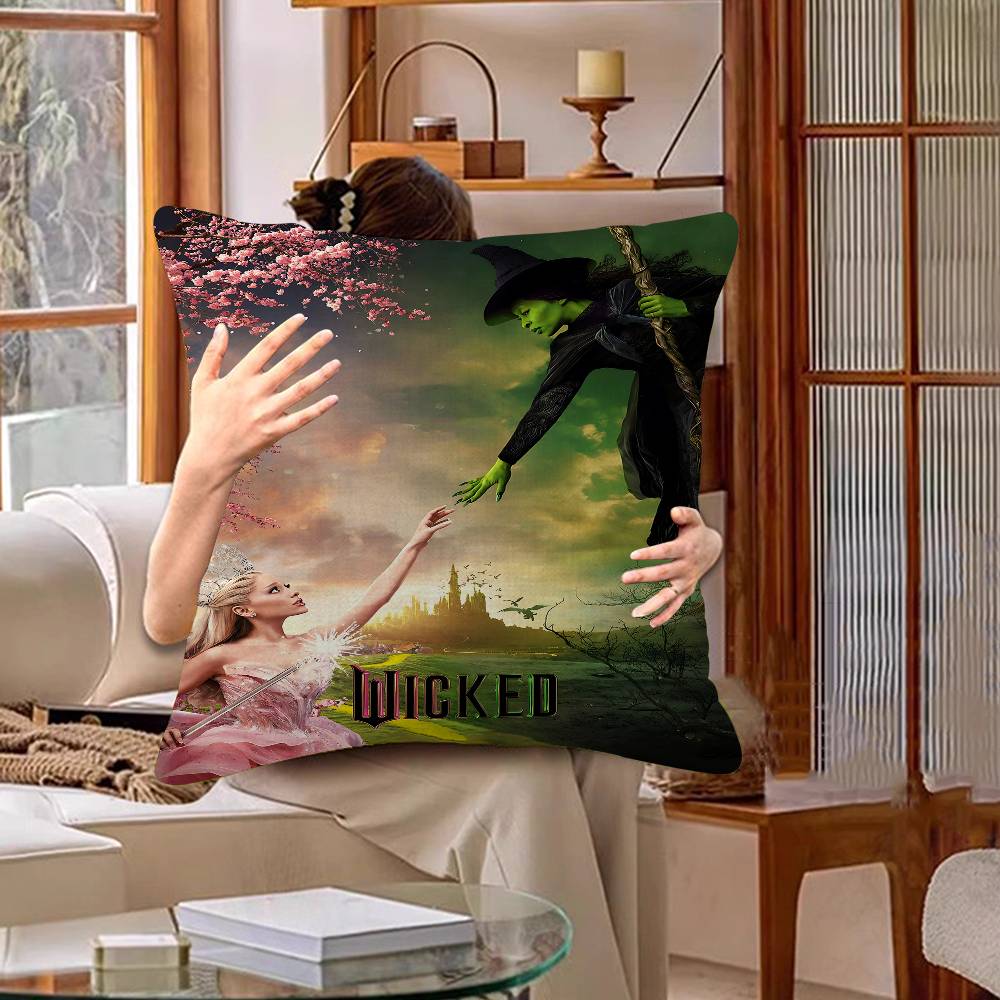 Wicked Movie Cushion Cover Pillow Cover Decor Pillowcase Printed Cushion Case For Couch
